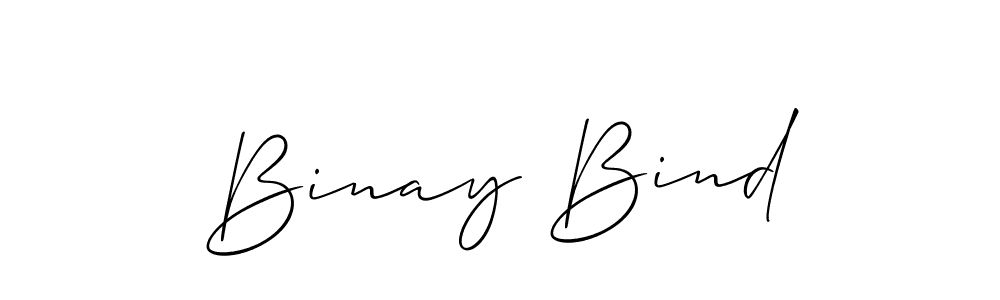 Also we have Binay Bind name is the best signature style. Create professional handwritten signature collection using Allison_Script autograph style. Binay Bind signature style 2 images and pictures png