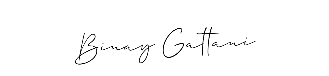 This is the best signature style for the Binay Gattani name. Also you like these signature font (Allison_Script). Mix name signature. Binay Gattani signature style 2 images and pictures png