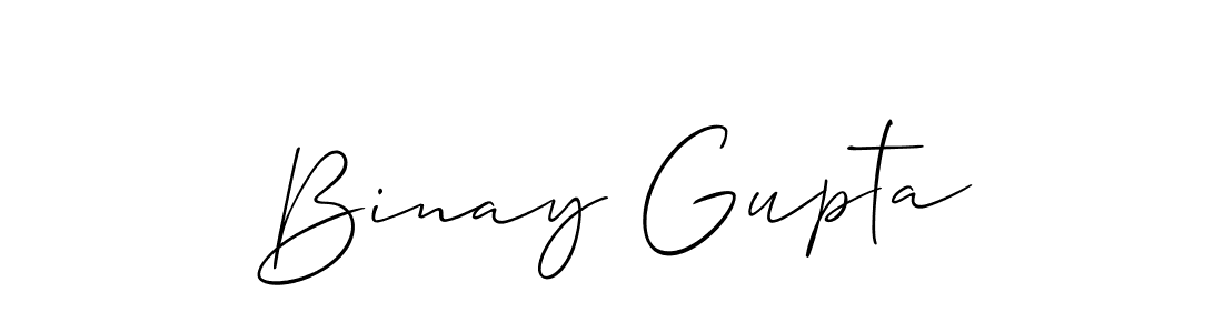 Use a signature maker to create a handwritten signature online. With this signature software, you can design (Allison_Script) your own signature for name Binay Gupta. Binay Gupta signature style 2 images and pictures png