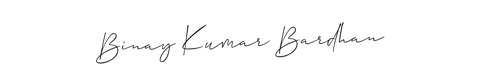 Also You can easily find your signature by using the search form. We will create Binay Kumar Bardhan name handwritten signature images for you free of cost using Allison_Script sign style. Binay Kumar Bardhan signature style 2 images and pictures png