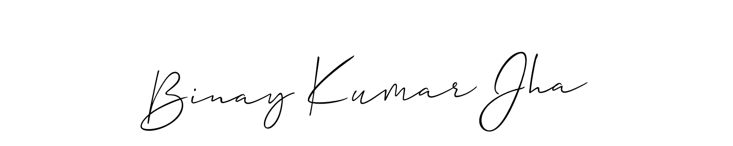 Binay Kumar Jha stylish signature style. Best Handwritten Sign (Allison_Script) for my name. Handwritten Signature Collection Ideas for my name Binay Kumar Jha. Binay Kumar Jha signature style 2 images and pictures png