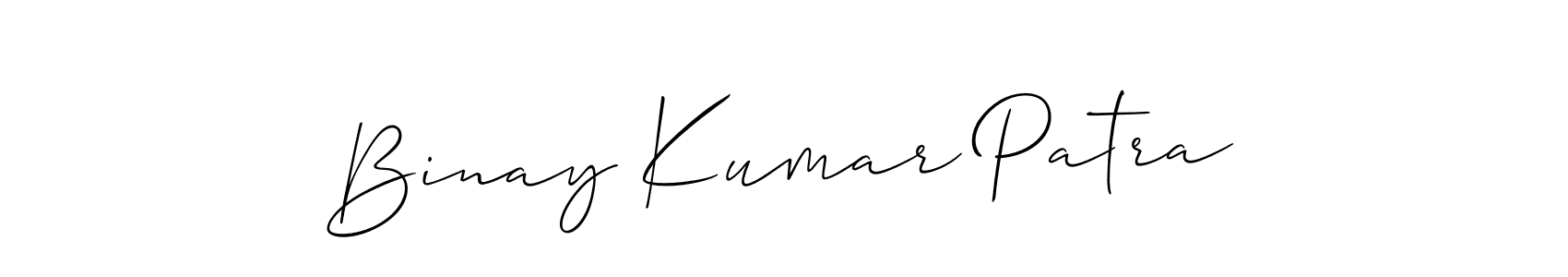 Design your own signature with our free online signature maker. With this signature software, you can create a handwritten (Allison_Script) signature for name Binay Kumar Patra. Binay Kumar Patra signature style 2 images and pictures png