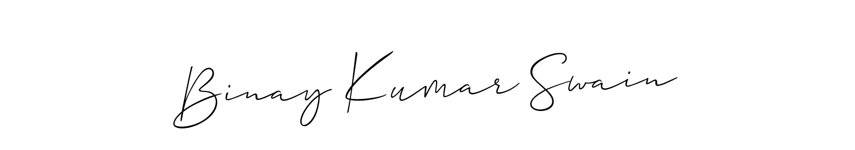 Also You can easily find your signature by using the search form. We will create Binay Kumar Swain name handwritten signature images for you free of cost using Allison_Script sign style. Binay Kumar Swain signature style 2 images and pictures png