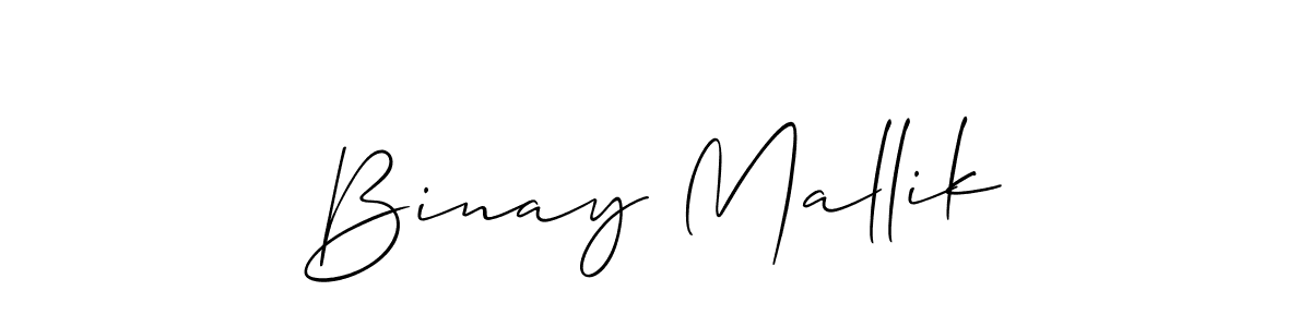 How to make Binay Mallik signature? Allison_Script is a professional autograph style. Create handwritten signature for Binay Mallik name. Binay Mallik signature style 2 images and pictures png