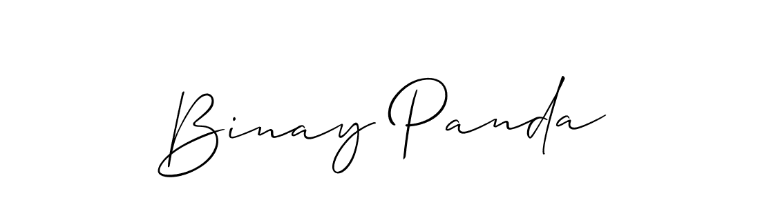 Binay Panda stylish signature style. Best Handwritten Sign (Allison_Script) for my name. Handwritten Signature Collection Ideas for my name Binay Panda. Binay Panda signature style 2 images and pictures png