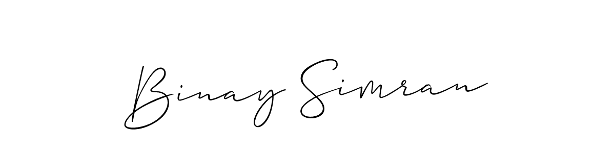 You can use this online signature creator to create a handwritten signature for the name Binay Simran. This is the best online autograph maker. Binay Simran signature style 2 images and pictures png