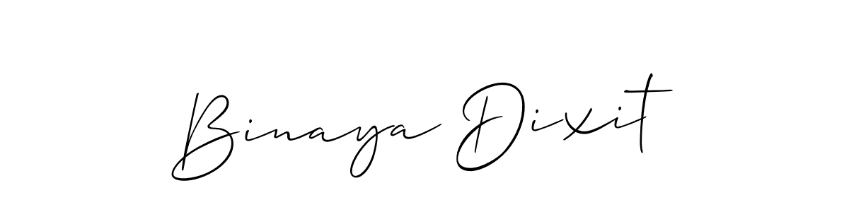 Use a signature maker to create a handwritten signature online. With this signature software, you can design (Allison_Script) your own signature for name Binaya Dixit. Binaya Dixit signature style 2 images and pictures png