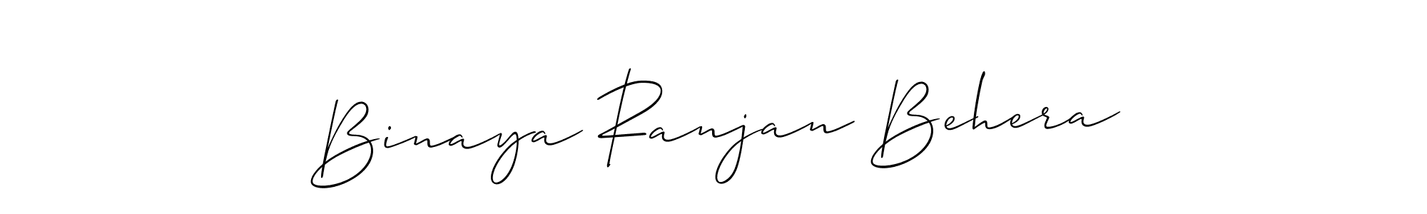 Use a signature maker to create a handwritten signature online. With this signature software, you can design (Allison_Script) your own signature for name Binaya Ranjan Behera. Binaya Ranjan Behera signature style 2 images and pictures png