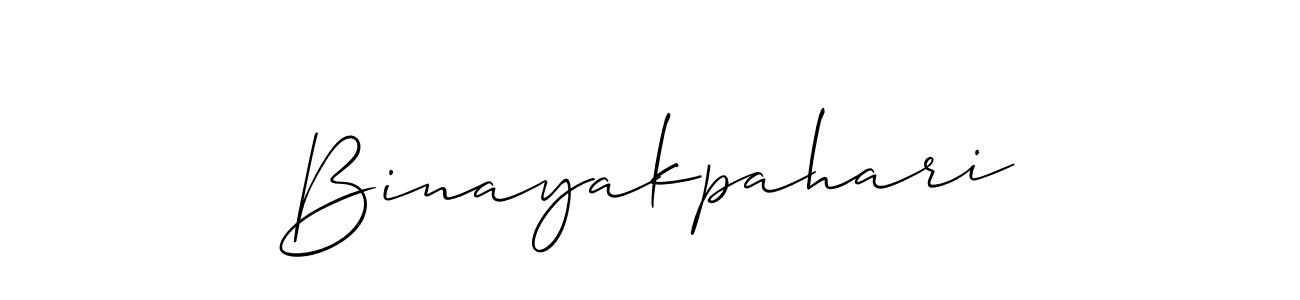 How to Draw Binayakpahari signature style? Allison_Script is a latest design signature styles for name Binayakpahari. Binayakpahari signature style 2 images and pictures png