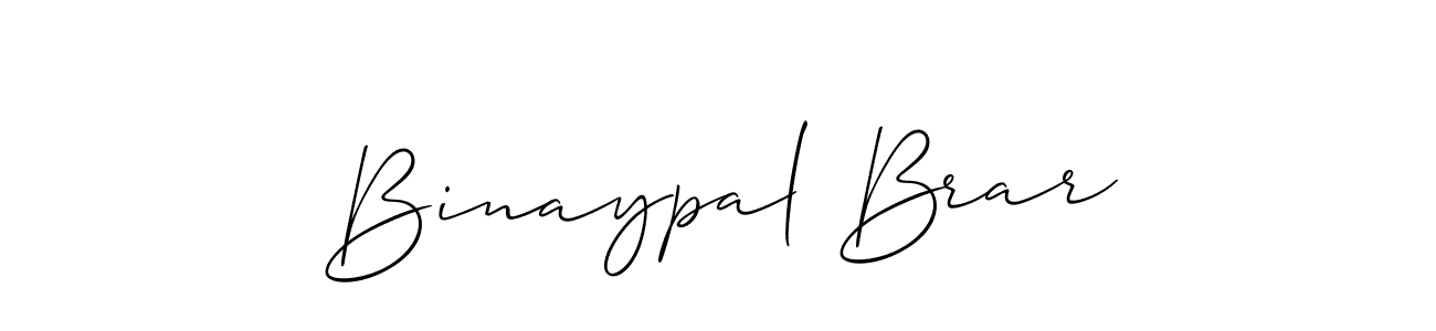 if you are searching for the best signature style for your name Binaypal Brar. so please give up your signature search. here we have designed multiple signature styles  using Allison_Script. Binaypal Brar signature style 2 images and pictures png