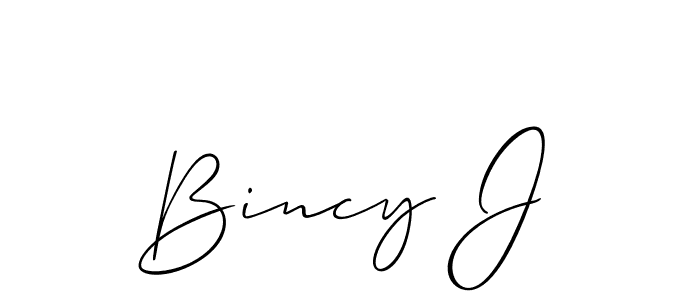 Here are the top 10 professional signature styles for the name Bincy J. These are the best autograph styles you can use for your name. Bincy J signature style 2 images and pictures png