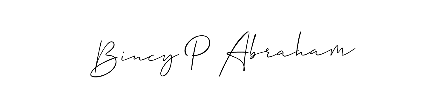 Here are the top 10 professional signature styles for the name Bincy P Abraham. These are the best autograph styles you can use for your name. Bincy P Abraham signature style 2 images and pictures png