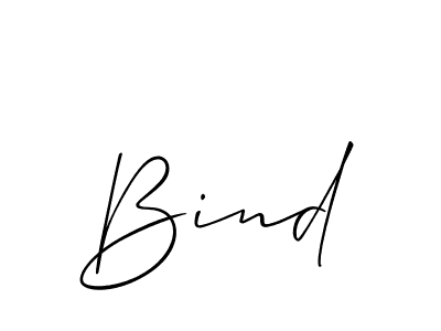 You should practise on your own different ways (Allison_Script) to write your name (Bind) in signature. don't let someone else do it for you. Bind signature style 2 images and pictures png