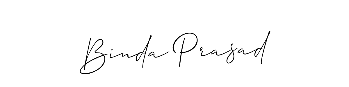 It looks lik you need a new signature style for name Binda Prasad. Design unique handwritten (Allison_Script) signature with our free signature maker in just a few clicks. Binda Prasad signature style 2 images and pictures png