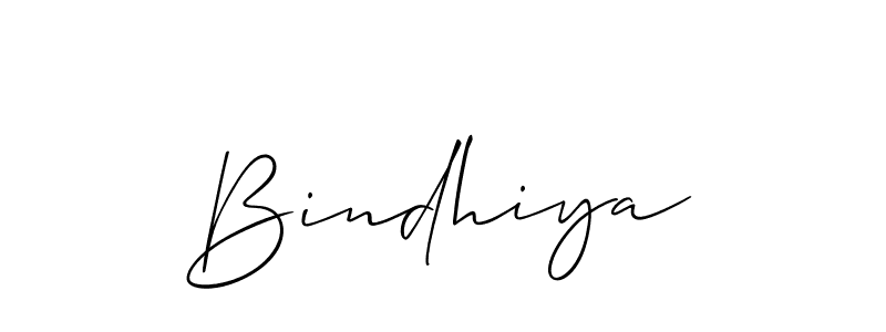 Design your own signature with our free online signature maker. With this signature software, you can create a handwritten (Allison_Script) signature for name Bindhiya. Bindhiya signature style 2 images and pictures png