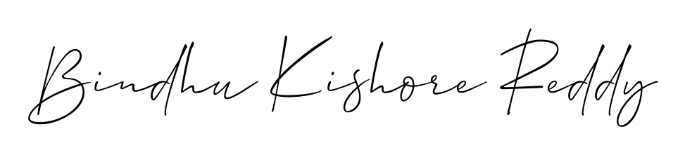 You should practise on your own different ways (Allison_Script) to write your name (Bindhu Kishore Reddy) in signature. Don't let someone else do it for you. Bindhu Kishore Reddy signature style 2 images and pictures png