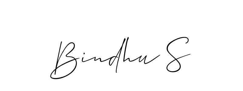 You can use this online signature creator to create a handwritten signature for the name Bindhu S. This is the best online autograph maker. Bindhu S signature style 2 images and pictures png