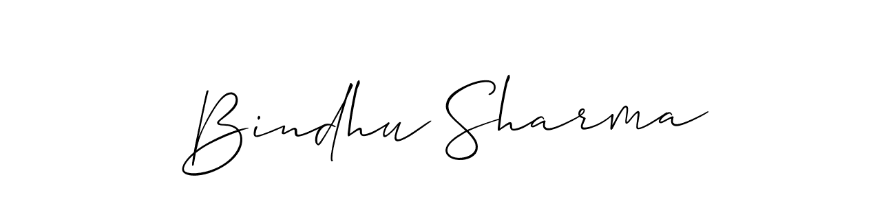 Bindhu Sharma stylish signature style. Best Handwritten Sign (Allison_Script) for my name. Handwritten Signature Collection Ideas for my name Bindhu Sharma. Bindhu Sharma signature style 2 images and pictures png