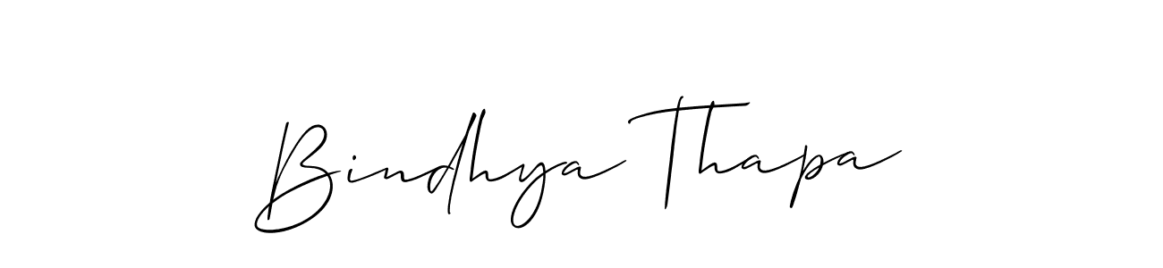 You should practise on your own different ways (Allison_Script) to write your name (Bindhya Thapa) in signature. don't let someone else do it for you. Bindhya Thapa signature style 2 images and pictures png