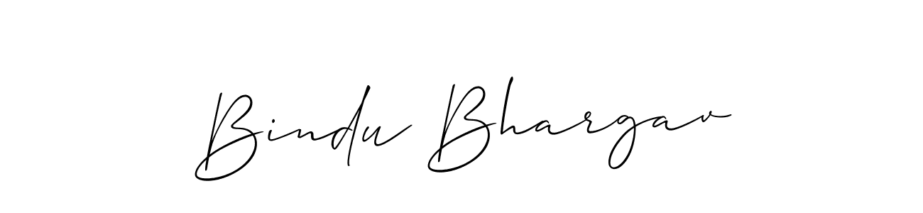 Create a beautiful signature design for name Bindu Bhargav. With this signature (Allison_Script) fonts, you can make a handwritten signature for free. Bindu Bhargav signature style 2 images and pictures png