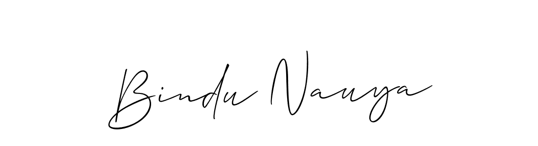 Use a signature maker to create a handwritten signature online. With this signature software, you can design (Allison_Script) your own signature for name Bindu Nauya. Bindu Nauya signature style 2 images and pictures png