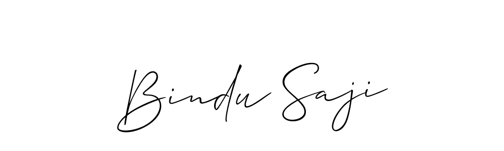 Also You can easily find your signature by using the search form. We will create Bindu Saji name handwritten signature images for you free of cost using Allison_Script sign style. Bindu Saji signature style 2 images and pictures png