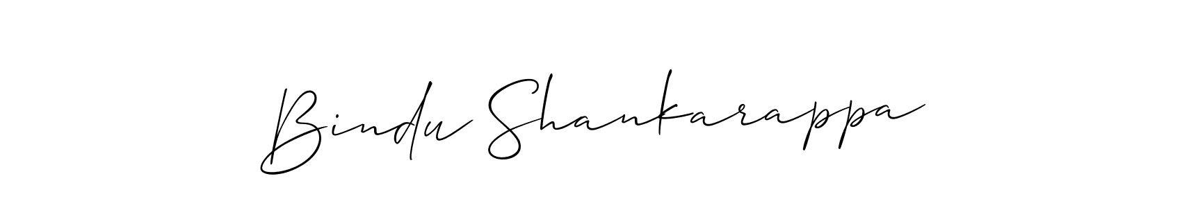 Use a signature maker to create a handwritten signature online. With this signature software, you can design (Allison_Script) your own signature for name Bindu Shankarappa. Bindu Shankarappa signature style 2 images and pictures png