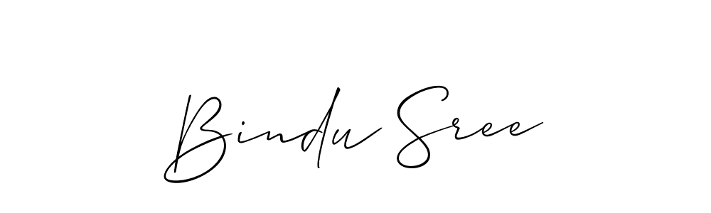 Allison_Script is a professional signature style that is perfect for those who want to add a touch of class to their signature. It is also a great choice for those who want to make their signature more unique. Get Bindu Sree name to fancy signature for free. Bindu Sree signature style 2 images and pictures png