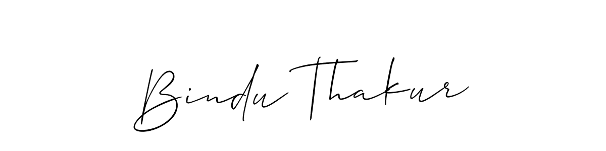 You should practise on your own different ways (Allison_Script) to write your name (Bindu Thakur) in signature. don't let someone else do it for you. Bindu Thakur signature style 2 images and pictures png