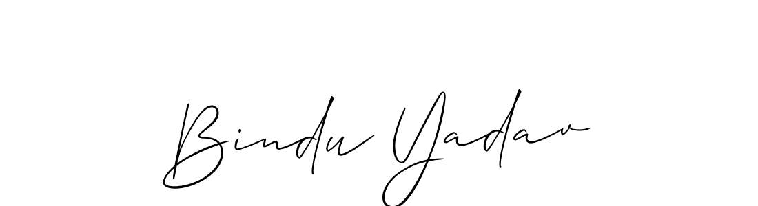 How to make Bindu Yadav signature? Allison_Script is a professional autograph style. Create handwritten signature for Bindu Yadav name. Bindu Yadav signature style 2 images and pictures png