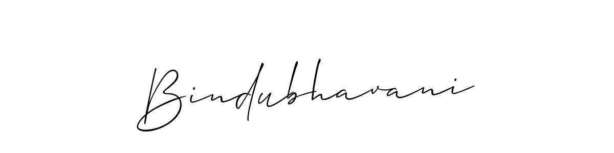 Allison_Script is a professional signature style that is perfect for those who want to add a touch of class to their signature. It is also a great choice for those who want to make their signature more unique. Get Bindubhavani name to fancy signature for free. Bindubhavani signature style 2 images and pictures png