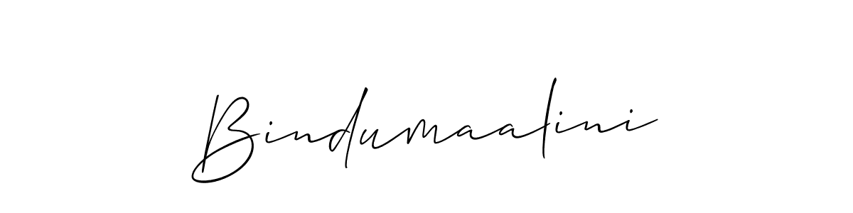 Make a beautiful signature design for name Bindumaalini. With this signature (Allison_Script) style, you can create a handwritten signature for free. Bindumaalini signature style 2 images and pictures png