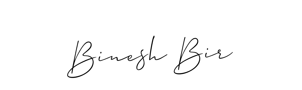 Allison_Script is a professional signature style that is perfect for those who want to add a touch of class to their signature. It is also a great choice for those who want to make their signature more unique. Get Binesh Bir name to fancy signature for free. Binesh Bir signature style 2 images and pictures png