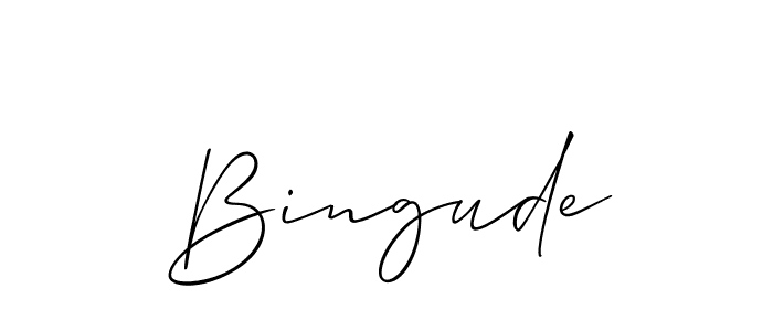 Make a beautiful signature design for name Bingude. Use this online signature maker to create a handwritten signature for free. Bingude signature style 2 images and pictures png