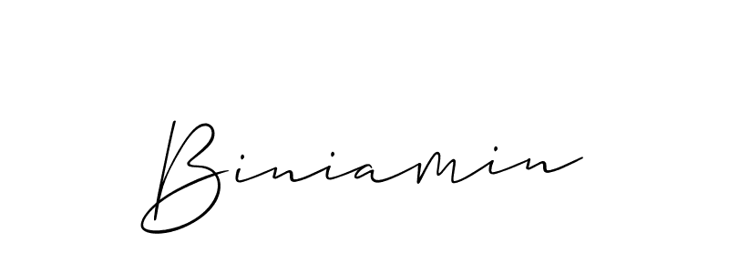You can use this online signature creator to create a handwritten signature for the name Biniamin. This is the best online autograph maker. Biniamin signature style 2 images and pictures png
