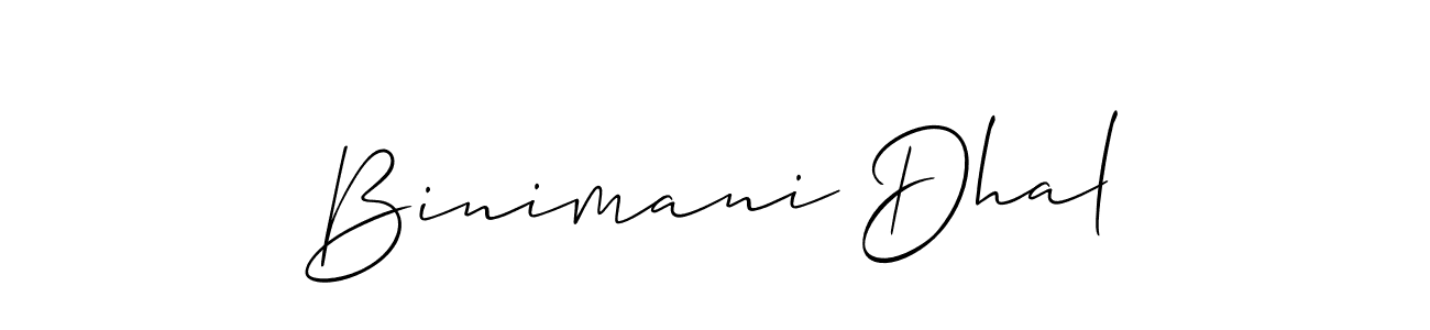 Similarly Allison_Script is the best handwritten signature design. Signature creator online .You can use it as an online autograph creator for name Binimani Dhal. Binimani Dhal signature style 2 images and pictures png