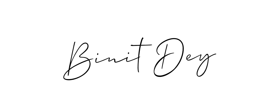 Also we have Binit Dey name is the best signature style. Create professional handwritten signature collection using Allison_Script autograph style. Binit Dey signature style 2 images and pictures png