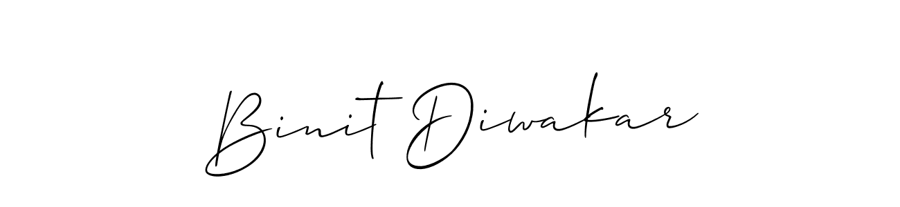 Design your own signature with our free online signature maker. With this signature software, you can create a handwritten (Allison_Script) signature for name Binit Diwakar. Binit Diwakar signature style 2 images and pictures png