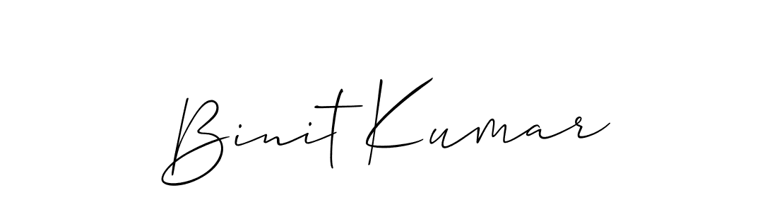 Binit Kumar stylish signature style. Best Handwritten Sign (Allison_Script) for my name. Handwritten Signature Collection Ideas for my name Binit Kumar. Binit Kumar signature style 2 images and pictures png