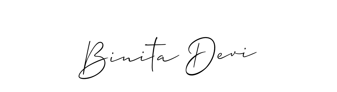 You should practise on your own different ways (Allison_Script) to write your name (Binita Devi) in signature. don't let someone else do it for you. Binita Devi signature style 2 images and pictures png