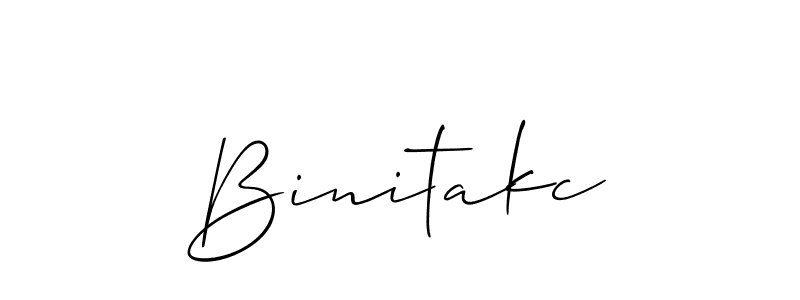 if you are searching for the best signature style for your name Binitakc. so please give up your signature search. here we have designed multiple signature styles  using Allison_Script. Binitakc signature style 2 images and pictures png