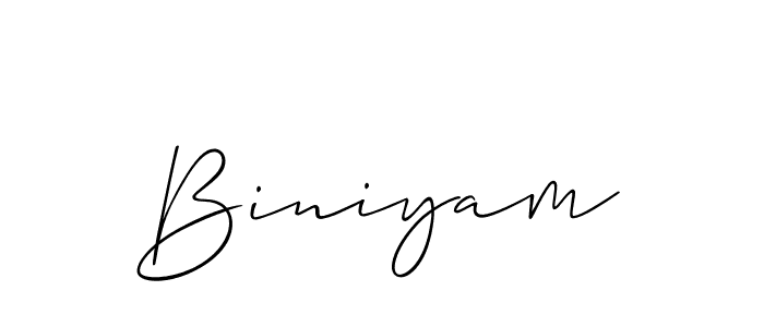 You should practise on your own different ways (Allison_Script) to write your name (Biniyam) in signature. don't let someone else do it for you. Biniyam signature style 2 images and pictures png