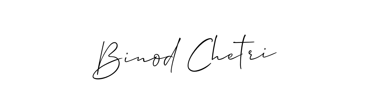 Use a signature maker to create a handwritten signature online. With this signature software, you can design (Allison_Script) your own signature for name Binod Chetri. Binod Chetri signature style 2 images and pictures png