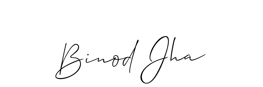 Allison_Script is a professional signature style that is perfect for those who want to add a touch of class to their signature. It is also a great choice for those who want to make their signature more unique. Get Binod Jha name to fancy signature for free. Binod Jha signature style 2 images and pictures png