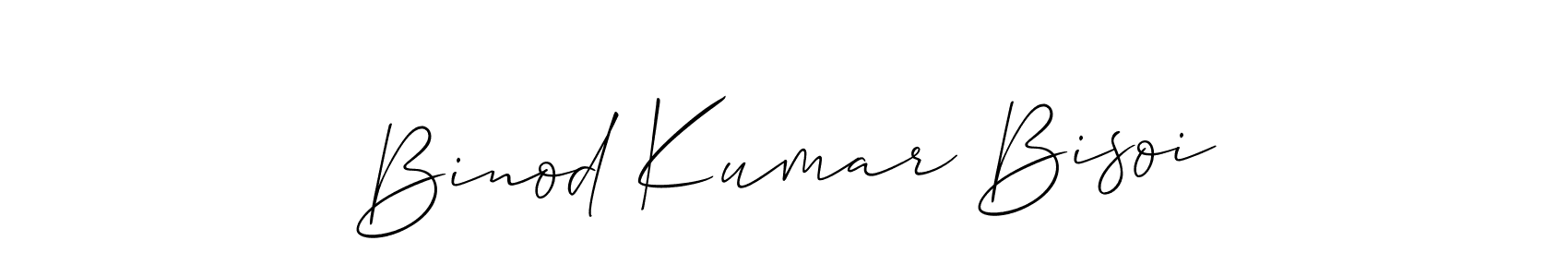 Make a short Binod Kumar Bisoi signature style. Manage your documents anywhere anytime using Allison_Script. Create and add eSignatures, submit forms, share and send files easily. Binod Kumar Bisoi signature style 2 images and pictures png