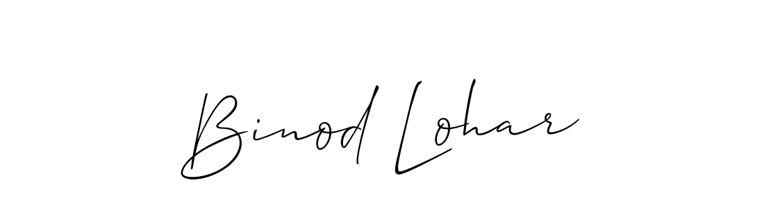 How to make Binod Lohar name signature. Use Allison_Script style for creating short signs online. This is the latest handwritten sign. Binod Lohar signature style 2 images and pictures png