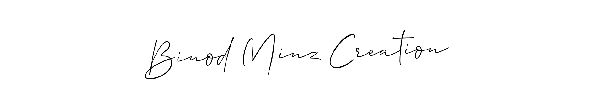 Best and Professional Signature Style for Binod Minz Creation. Allison_Script Best Signature Style Collection. Binod Minz Creation signature style 2 images and pictures png
