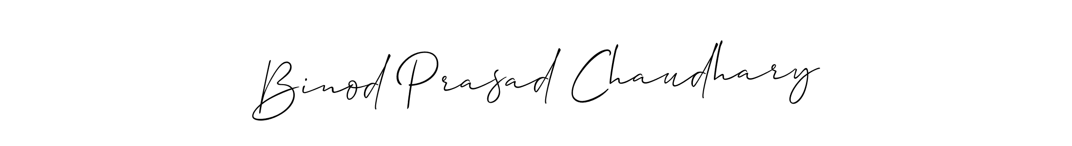 Create a beautiful signature design for name Binod Prasad Chaudhary. With this signature (Allison_Script) fonts, you can make a handwritten signature for free. Binod Prasad Chaudhary signature style 2 images and pictures png