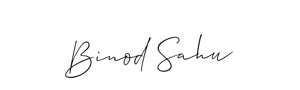 How to make Binod Sahu signature? Allison_Script is a professional autograph style. Create handwritten signature for Binod Sahu name. Binod Sahu signature style 2 images and pictures png