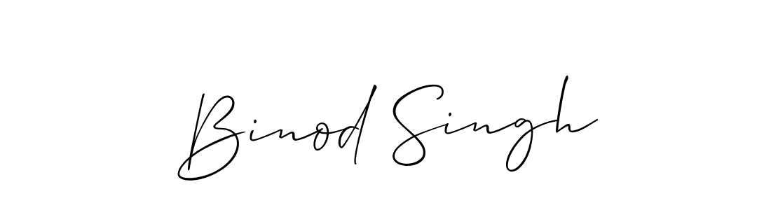 How to make Binod Singh signature? Allison_Script is a professional autograph style. Create handwritten signature for Binod Singh name. Binod Singh signature style 2 images and pictures png